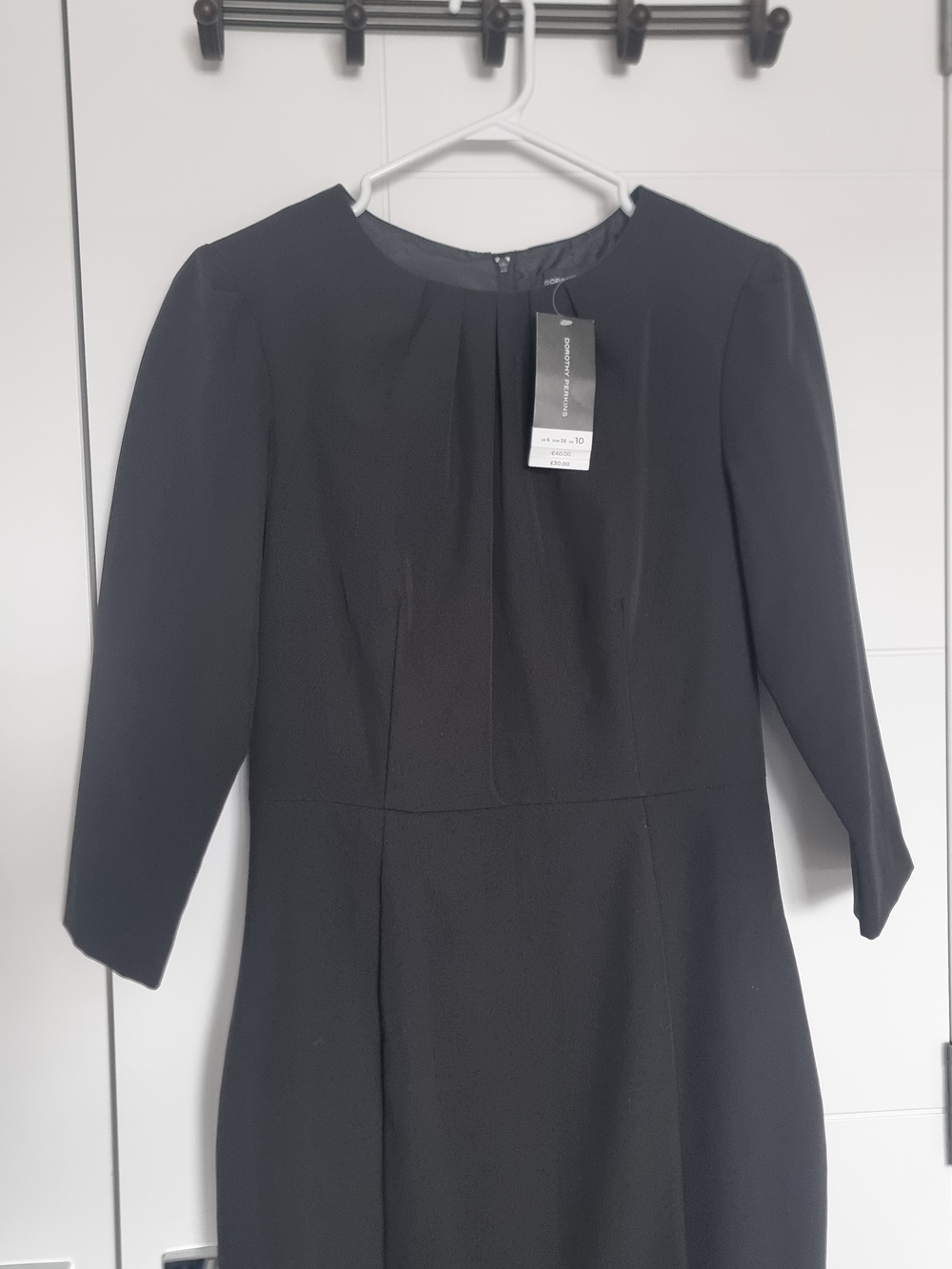 Dorothy Perkins Black Pleated Dress